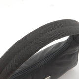 Prada Logo Nylon Hand Bag Pouch Purse NERO Black