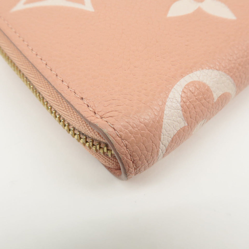 Louis Vuitton Monogram Empreinte Bicolor Zippy Wallet Rose M81645