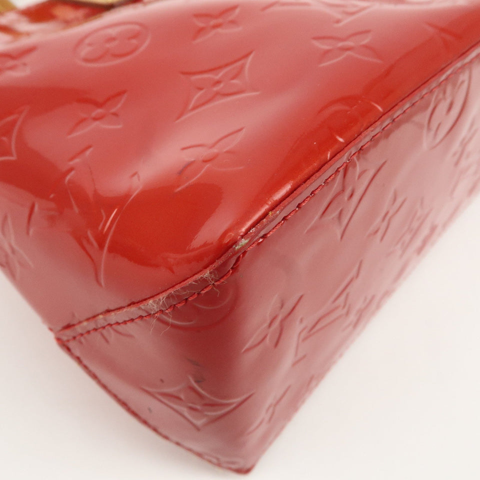 Louis Vuitton Monogram Vernis Lead PM Hand Bag M91088 Rouge