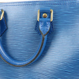 Louis Vuitton Epi Speedy 25 Hand Bag Boston Bag Blue M43015