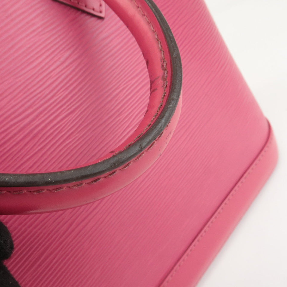 Louis Vuitton Epi Alma PM Hand Bag Fuchsia Pink M40490