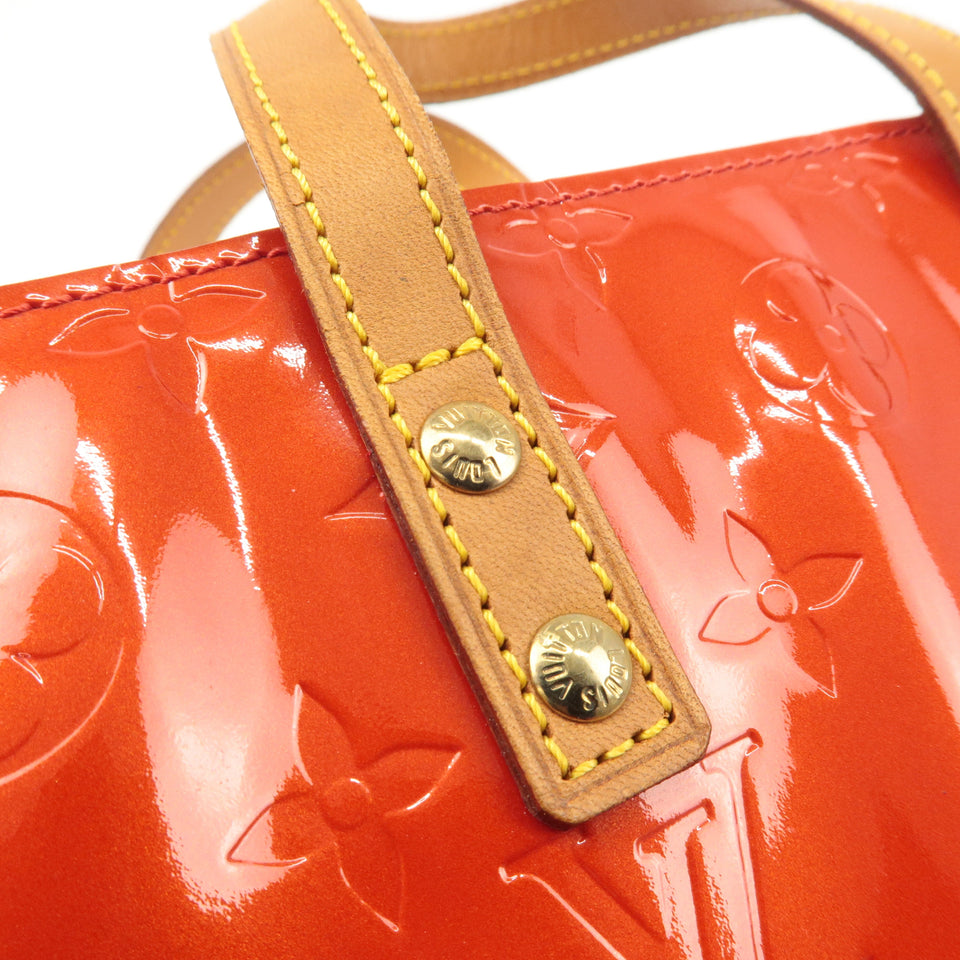 Louis Vuitton Monogram Vernis Lead PM Hand Bag Rouge M91088