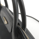 Prada Logo Nylon Leather 2Way Bag Hand Bag NERO Black BN2106