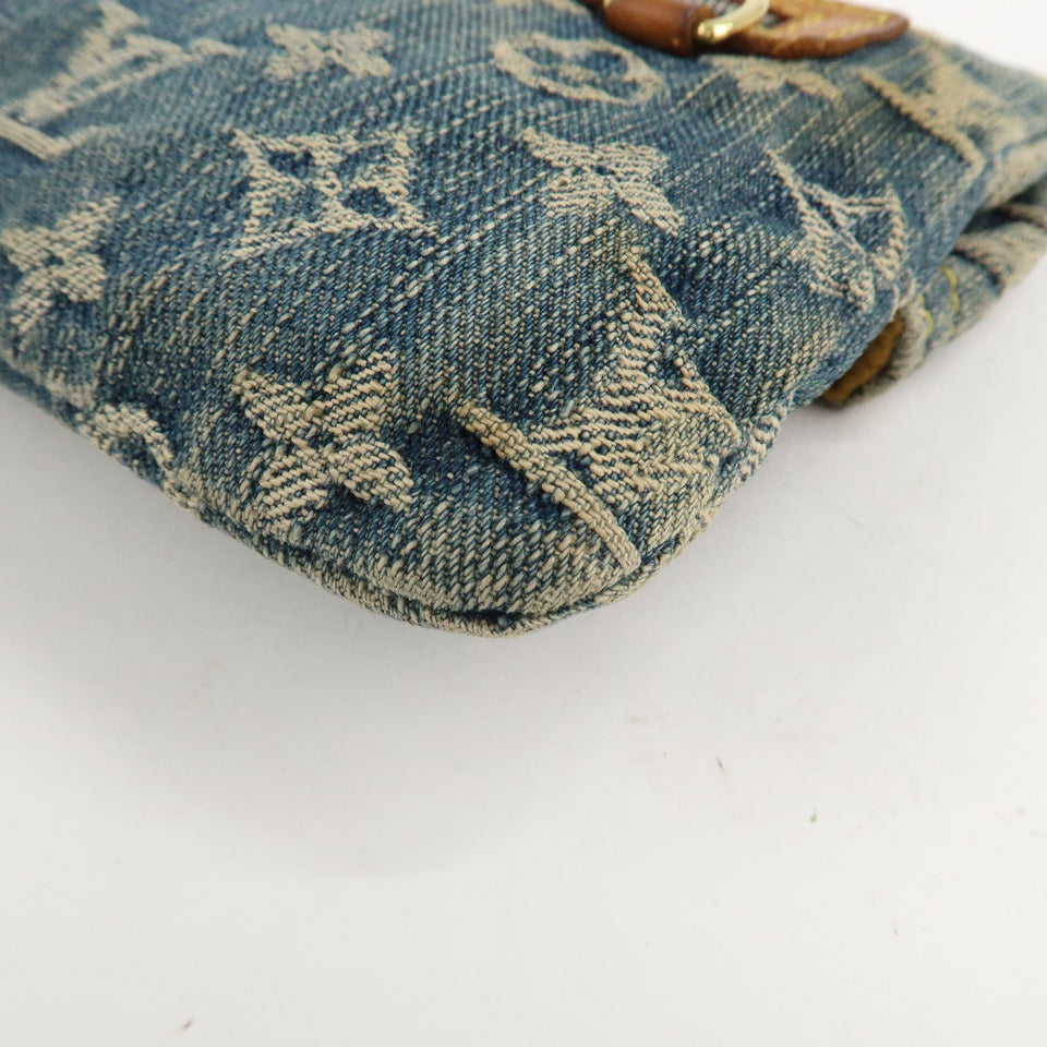 Louis Vuitton Monogram Denim Pochette Plat Pouch M95007
