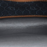 Dior Chain Flap Bag Grey Honeycomb Canvas