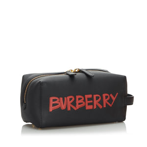 Burberry Black Others Leather Graffiti Clutch Bag United Kingdom