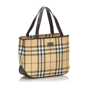 Burberry Black Canvas Fabric Nova Check Handbag United Kingdom