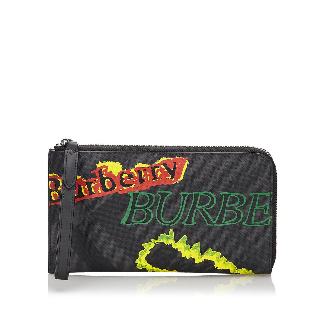 Burberry Multi Others Leather Graffiti Wallet United Kingdom