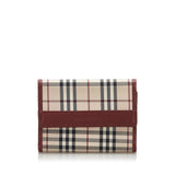 Burberry Brown Others Leather House Check Canvas Wallet United Kingdom