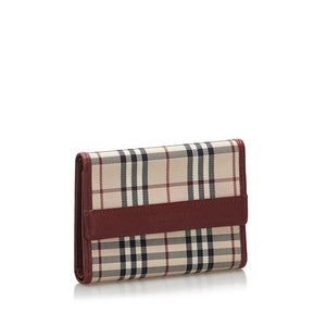 Burberry Brown Others Leather House Check Canvas Wallet United Kingdom