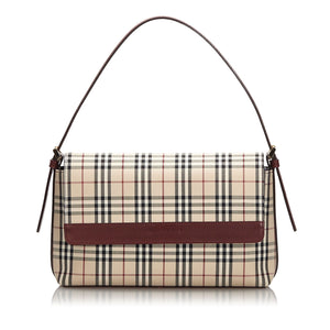 Burberry Brown House Check Canvas Shoulder Bag United Kingdom