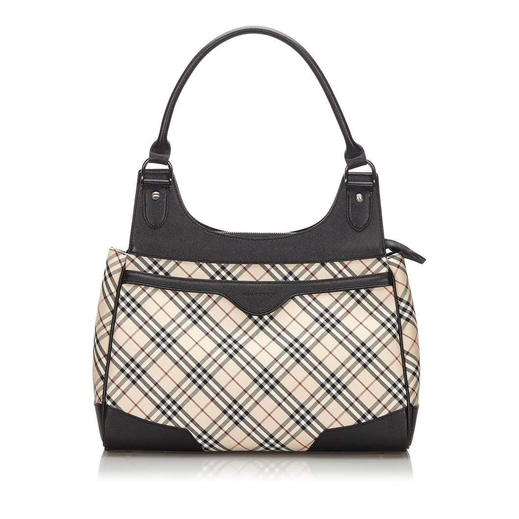 Burberry Brown Nova Check Canvas Shoulder Bag United Kingdom