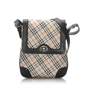 Burberry Brown Nova Check Canvas Crossbody Bag United Kingdom