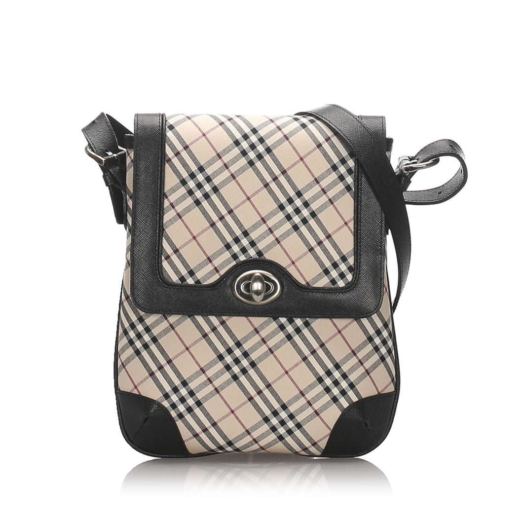 Burberry Brown Nova Check Canvas Crossbody Bag United Kingdom