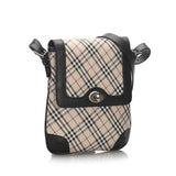 Burberry Brown Nova Check Canvas Crossbody Bag United Kingdom