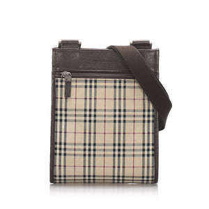 Burberry Brown House Check Canvas Crossbody Bag United Kingdom