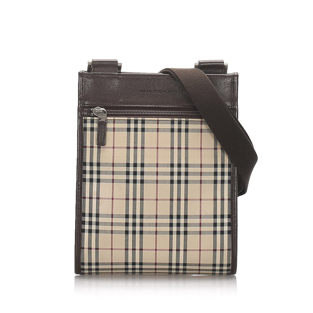 Burberry Brown House Check Canvas Crossbody Bag United Kingdom