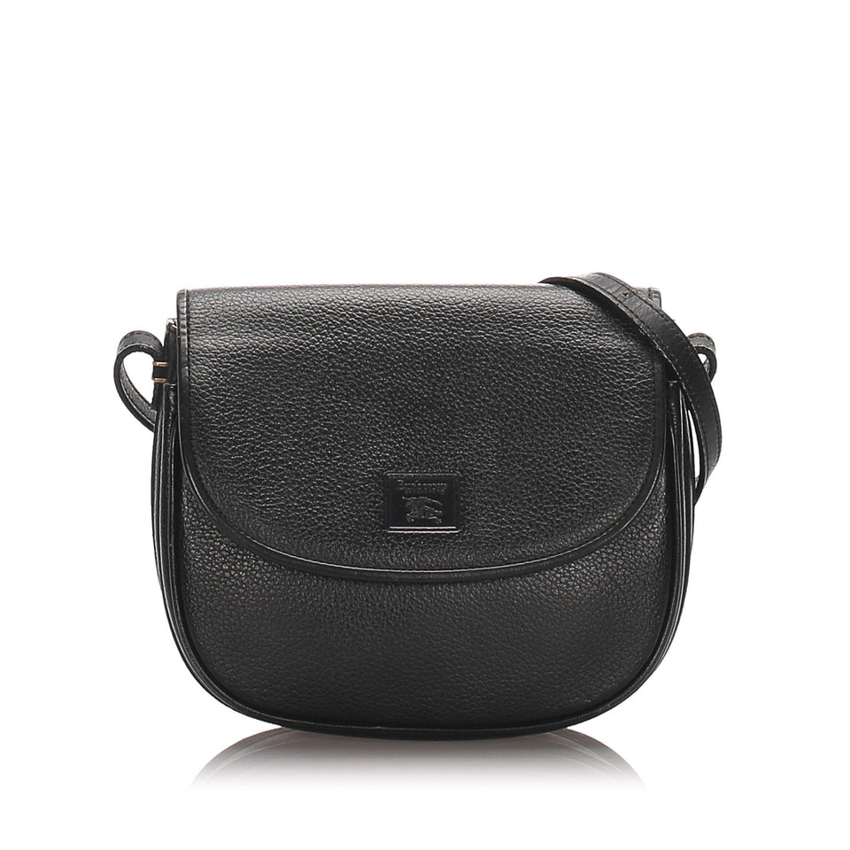 Burberry Black Calf Leather Crossbody Bag United Kingdom
