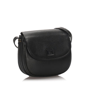 Burberry Black Calf Leather Crossbody Bag United Kingdom