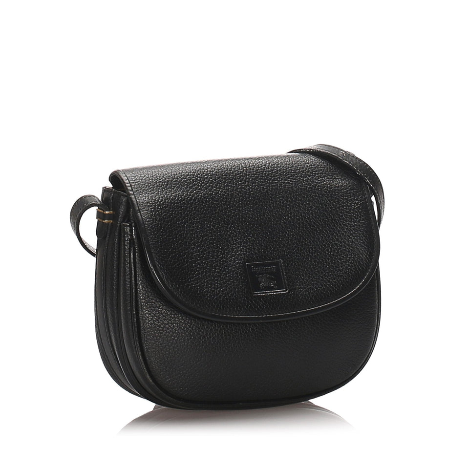 Burberry Black Calf Leather Crossbody Bag United Kingdom
