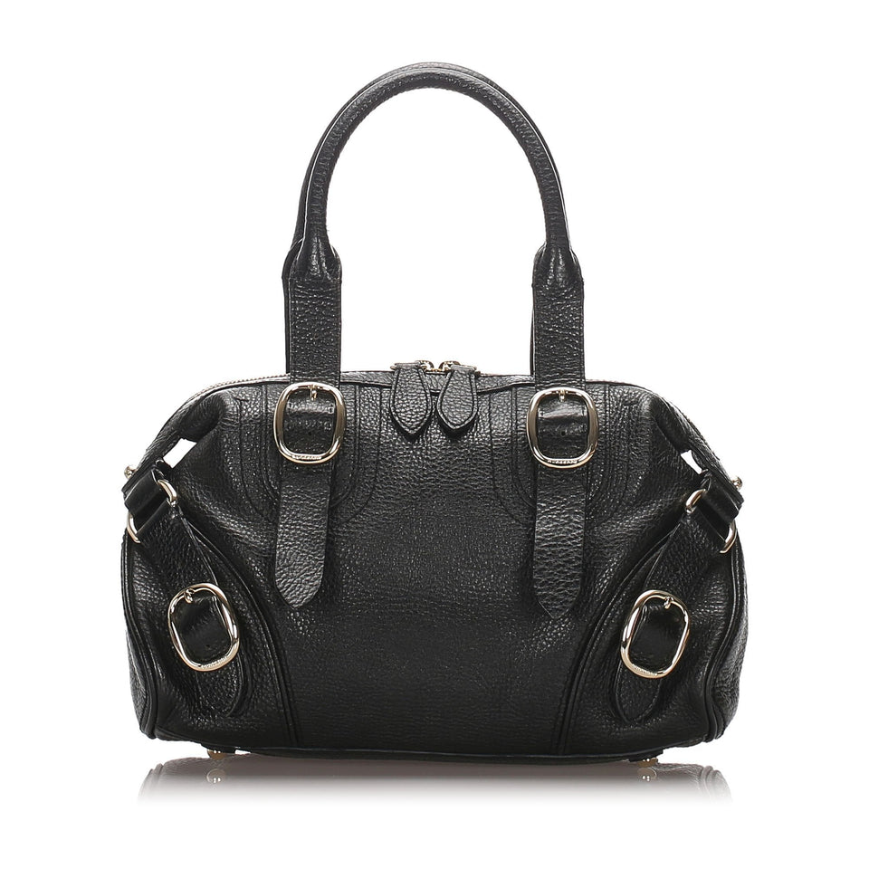 Burberry Black Calf Leather Handbag United Kingdom