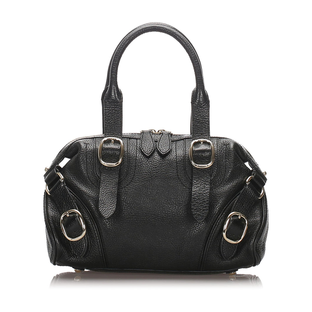 Burberry Black Calf Leather Handbag United Kingdom