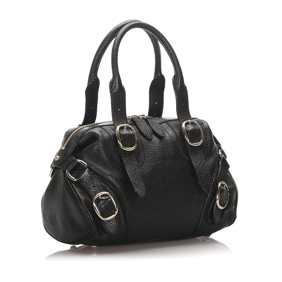 Burberry Black Calf Leather Handbag United Kingdom