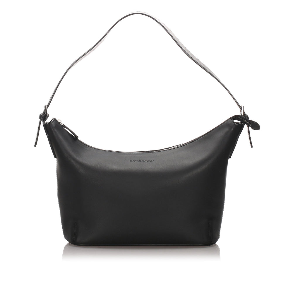 Burberry Black Calf Leather Shoulder Bag United Kingdom