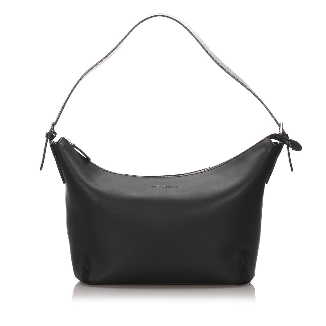 Burberry Black Calf Leather Shoulder Bag United Kingdom