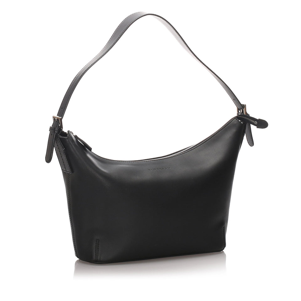 Burberry Black Calf Leather Shoulder Bag United Kingdom