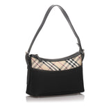 Burberry Black Nylon Fabric Nova Check Shoulder Bag United Kingdom