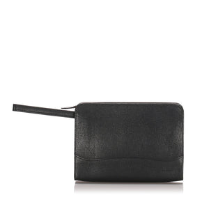 Burberry Black Calf Leather Clutch Bag United Kingdom