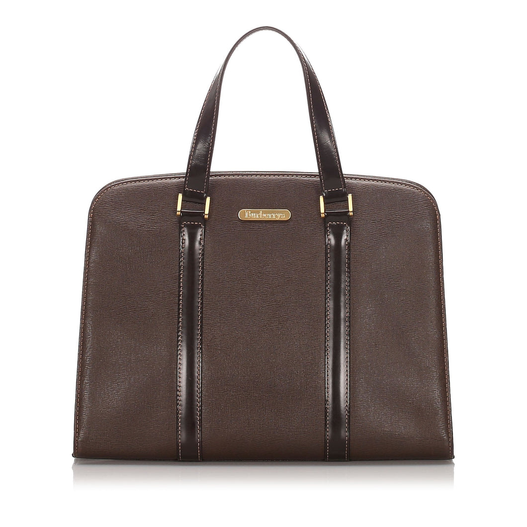 Burberry Brown Calf Leather Handbag United Kingdom