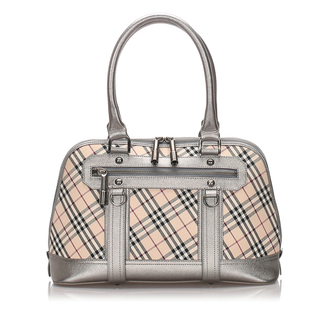 Burberry Brown Nova Check Canvas Shoulder Bag United Kingdom