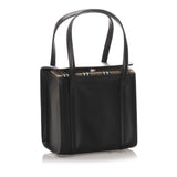 Burberry Black Canvas Fabric Leather Handbag United Kingdom