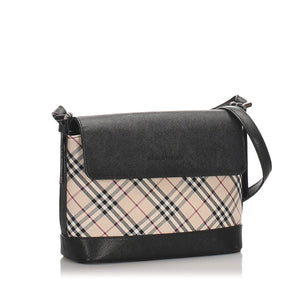 Burberry Brown Nova Check Canvas Shoulder Bag United Kingdom