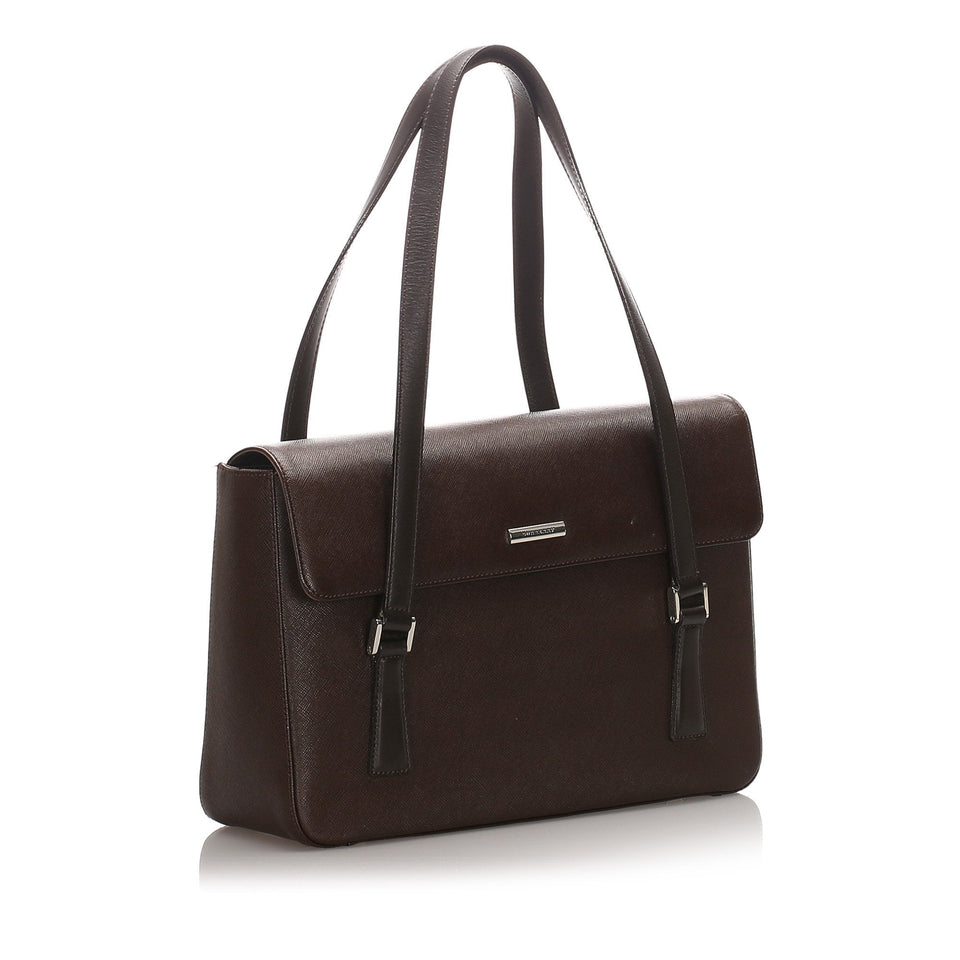 Burberry Brown Calf Leather Tote Bag United Kingdom