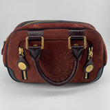 Louis Vuitton Havane brown suede stamped trunk PM Boston speedy