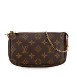 Brown Louis Vuitton Monogram Mini Pochette Accessoires Handbag
