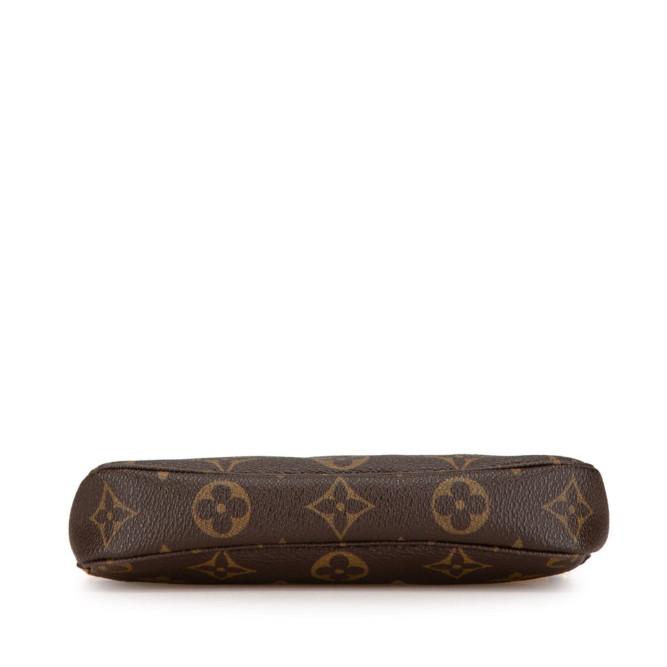 Brown Louis Vuitton Monogram Mini Pochette Accessoires Handbag