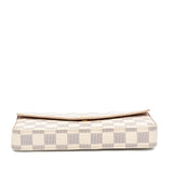 White Louis Vuitton Damier Azur Pochette Felicie Crossbody Bag