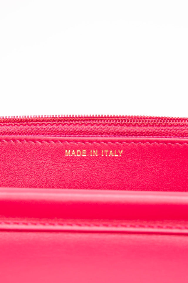 CHANEL Multicolor Tweed Logo Wallet On Chain WOC
