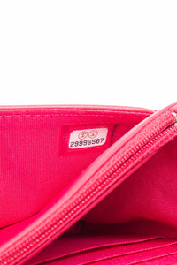 CHANEL Multicolor Tweed Logo Wallet On Chain WOC