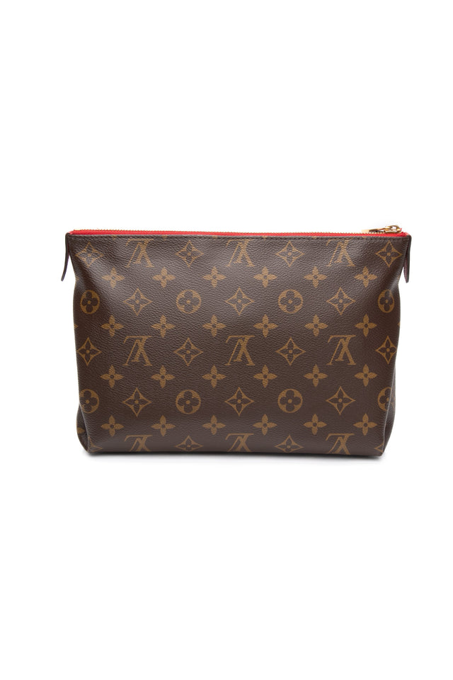 LOUIS VUITTON Monogram Pallas Cerise Clutch