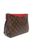 LOUIS VUITTON Monogram Pallas Cerise Clutch