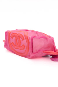 CHANEL Pink Nylon Waist Belt Bag