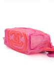 CHANEL Pink Nylon Waist Belt Bag
