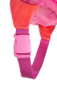 CHANEL Pink Nylon Waist Belt Bag