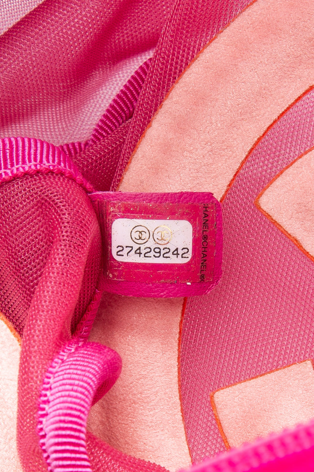 CHANEL Pink Nylon Waist Belt Bag