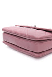 CHANEL Mauve Pink Lambskin Quilted Trendy CC Top Handle Flap Crossbody Bag